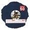 Navy Suede Mat Board for 4x4 Inch Frames - Circle Opening for 2x2 Photos